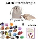 Kit de lithothérapie - 20 pierres et un livre électronique