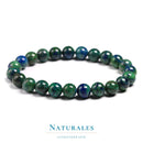 Bracelet Azurite-Malachite - douceur / clairvoyance / stress - Naturales.fr