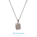 Collier howlite - Acier inoxydable - Naturales.fr