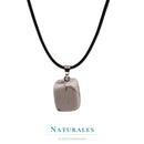 Collier howlite - cuir - Naturales.fr