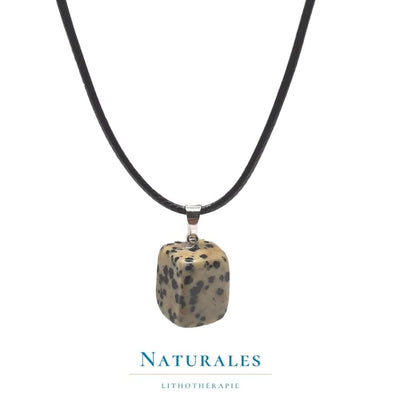 Collier jaspe dalmatien - Pierre naturelle - Naturales.fr