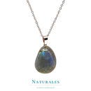 Collier labradorite - acier inoxydable - Naturales.fr