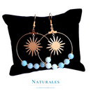 Boucles d'oreilles en amazonite - Pierres naturelles - Naturales.fr