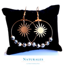 Boucles d'oreilles Jaspe Dalmatien - Patience