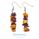 Boucles d'oreilles jaspe mokaïte - bijou en mokaïte