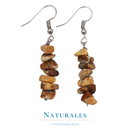 Boucles d'oreilles jaspe paysage - patience - Naturales.fr