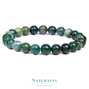 Bracelet agate mousse - lithothérapie - Naturales.fr