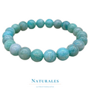 Bracelet amazonite - lithothérapie - pierre naturelle - Naturales.fr