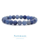 Bracelet aventurine bleue - lithothérapie - Naturales.fr