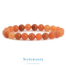 Bracelet aventurine rouge - pierre naturelle - lithothérapie - Naturales.fr