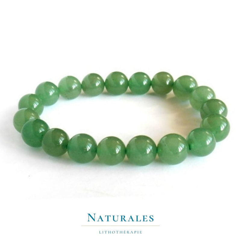 Bracelet aventurine verte - bonne humeur - Naturales.fr