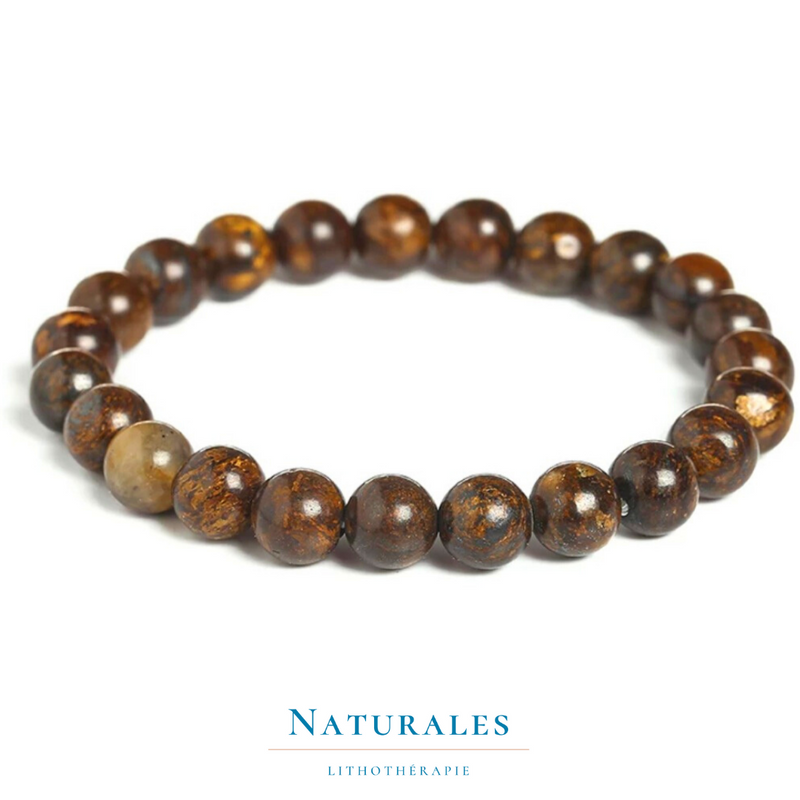 Bracelet bronzite naturelle - lithothérapie - Naturales.fr