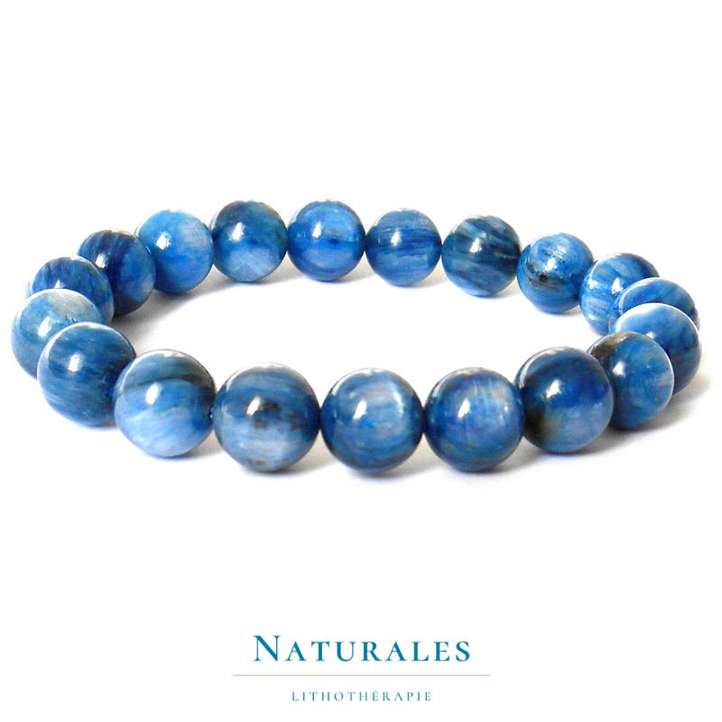 Bracelet Cyanite bleue - Pierre naturelle - Lithothérapie - Naturales.fr