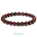 Bracelet grenat rouge - protection / couple / assurance - Naturales.fr