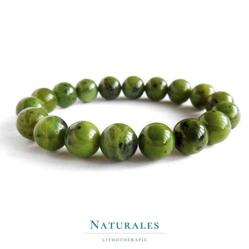 Bracelet jade néphrite - abondance - Naturales.fr
