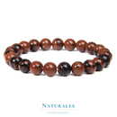 Bracelet obsidienne acajou - pierre naturelle - lithothérapie