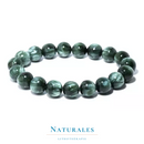 Bracelet séraphinite - Perles véritables - Boules rondes de 8mm - Russie