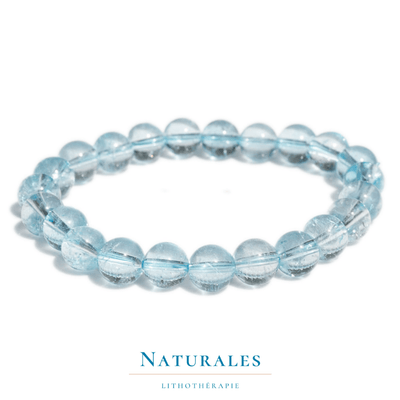 Bracelet opale bleue de qualité - pierre naturelle