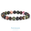 Bracelet tourmaline melon d'eau - tourmaline multicolore - lithothérapie