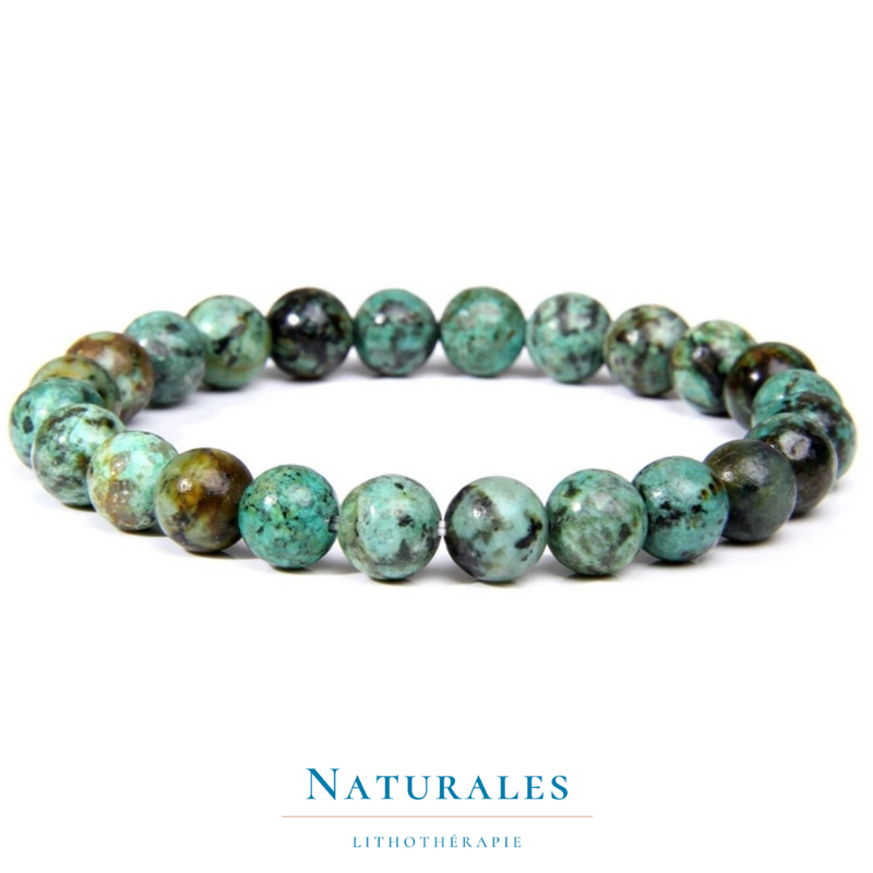 Bracelet turquoise africaine - pierre naturelle - Naturales.fr