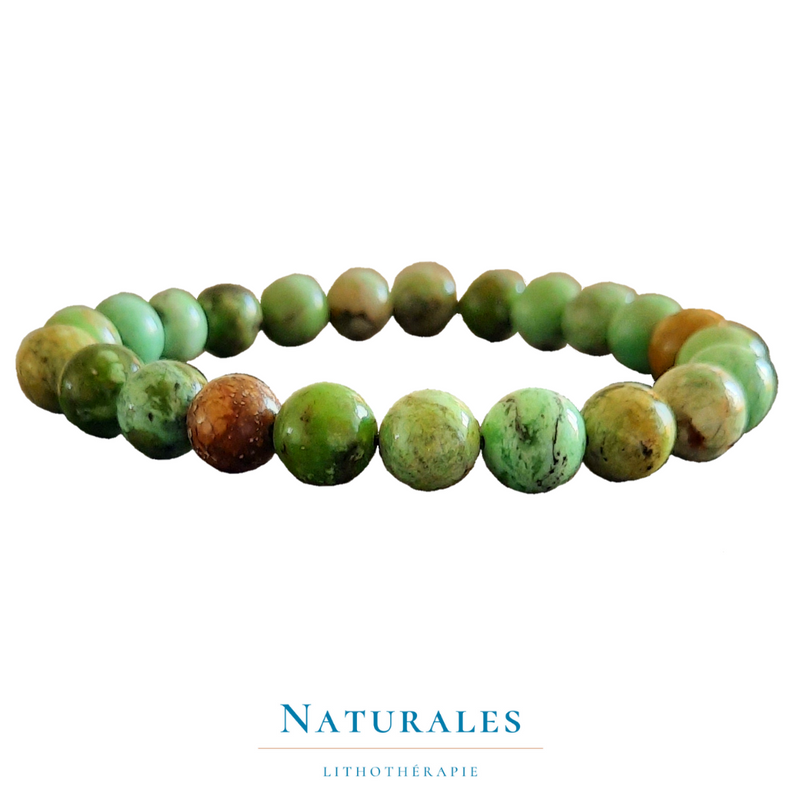 Bracelet variscite - pierre naturelle - Naturales.fr