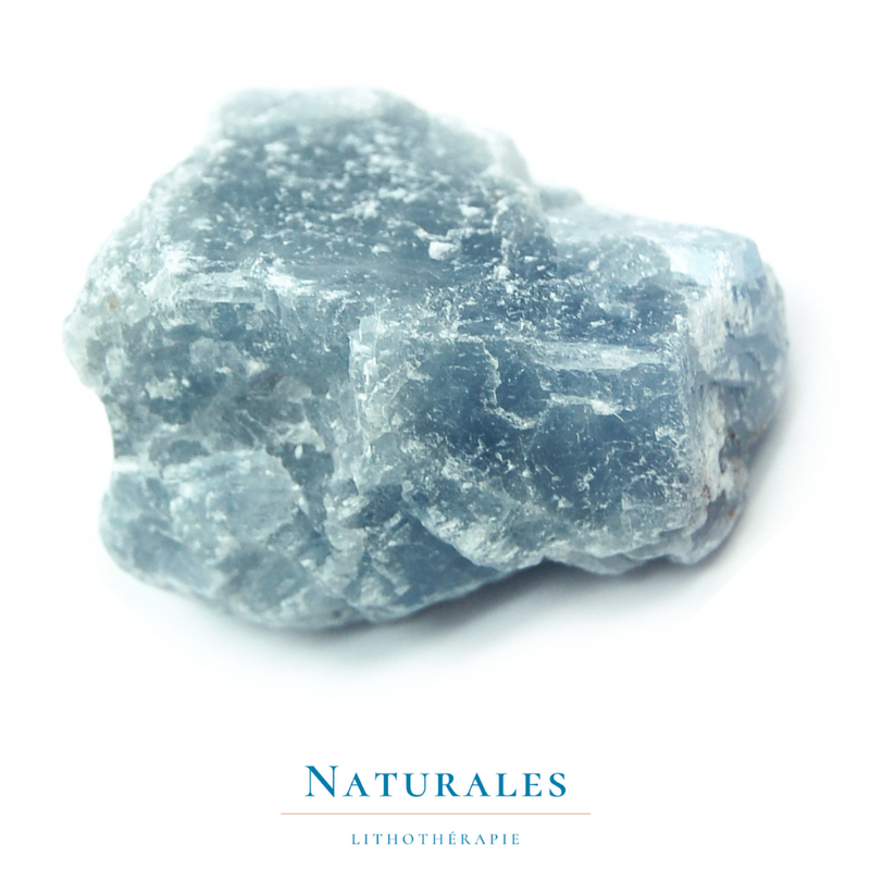 Calcite bleue brute - lithothérapie - Naturales.fr
