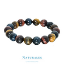 Bracelet oeil de tigre multicolore - oeil de taureau, oeil de faucon, oeil de tigre