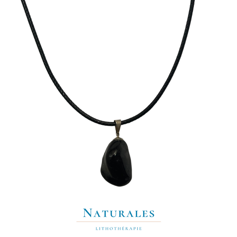 Collier pierre protectrice - onyx / agate noire