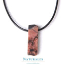 Collier rhodonite - maîtrise de soi - Naturales.fr