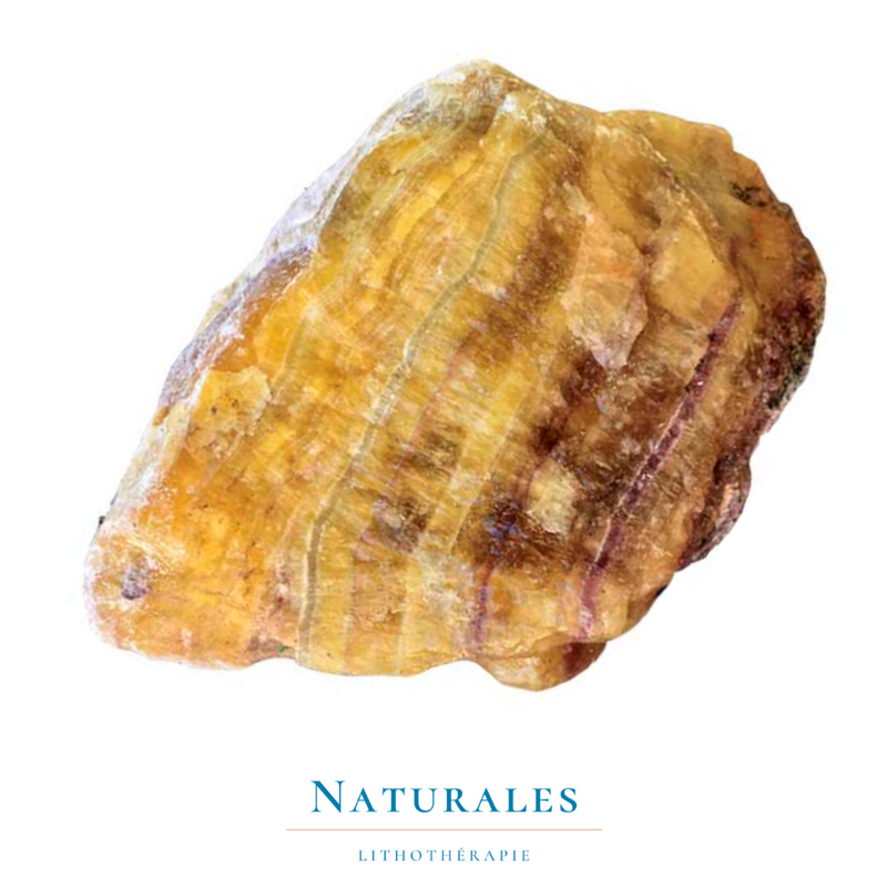 Fluorite jaune brute - pierre naturelle rare - Naturales.fr