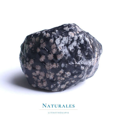 Obsidienne flocon de neige - protection / solitude / spiritualité - Naturales.fr